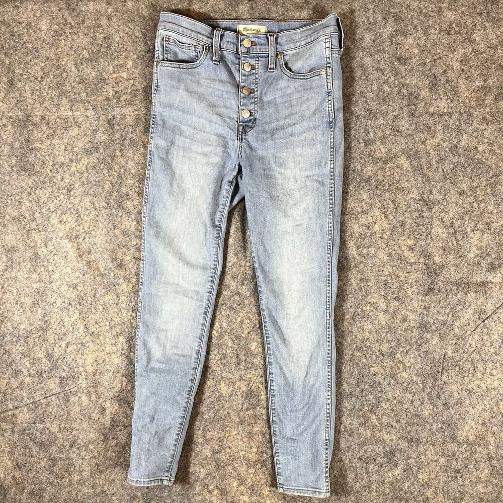 Madewell Women’s Jeans 10” High Rise Skinny‎ Size 27 Stretch Light Wash Denim